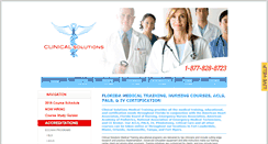 Desktop Screenshot of clinicalsolutionsme.com