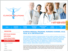 Tablet Screenshot of clinicalsolutionsme.com